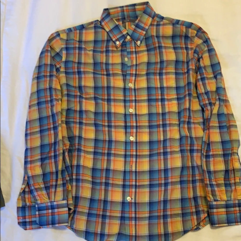 Vince Spring plaid button down
